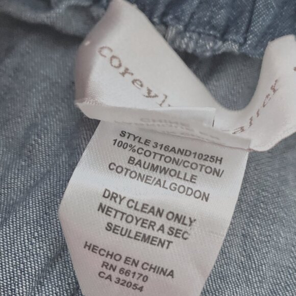 Corey Lynn Calter Off Shoulder Mini Denim Dress - Picture 5 of 6